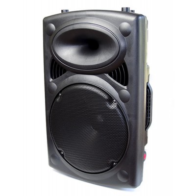New Portable 350W RMS 12" DJ / PA Active Speaker Amplifier, USB/SD/MMC
