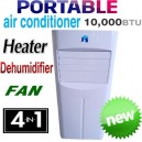 New Reverse Cycle 10,000 BTU Portable 4-in-1 Air Conditioner Humidifier Fan HEATER