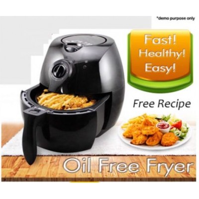 New 2.2L Air Fryer Lot Fat Oil Less Healthy Fast  Easy Cooker -BLK