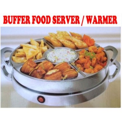 New 1200W Deluxe Rotating Carousel Stainless Steel Buffet Food Warmer Server TU560